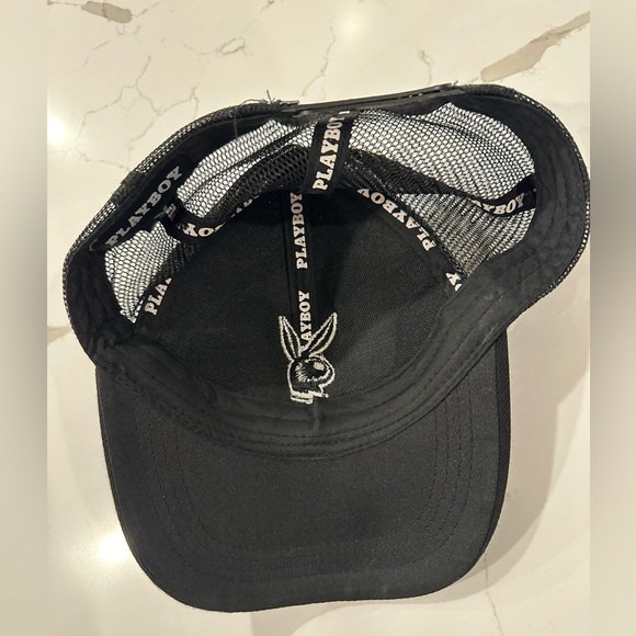 Playboy black baseball cap hat snap - Picture 4 of 4